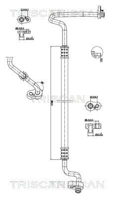 conducta presiune variabila,aer conditionat TRISCAN 9010 29096