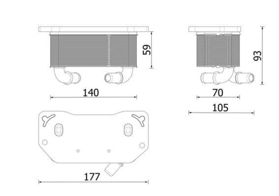 Radiator ulei, ulei motor MAHLE BEHR *** PREMIUM LINE *** CLC 322 000P