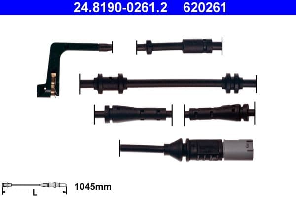 senzor de avertizare,uzura placute de frana ATE 24.8190-0261.2