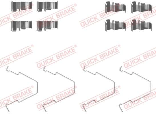 Set accesorii, placute frana QUICK BRAKE 109-1652