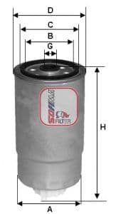 filtru combustibil SOFIMA S 4381 NR