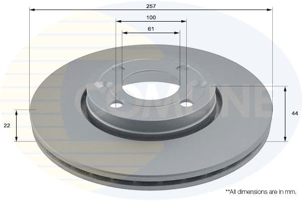 Disc frana COMLINE ADC1597V