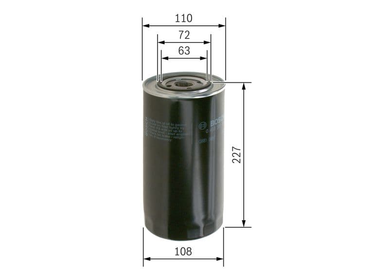 Filtru ulei BOSCH 0 451 301 156