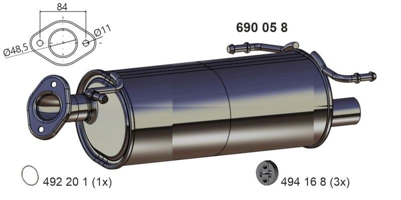 Toba esapament finala ERNST 690058