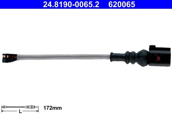 senzor de avertizare,uzura placute de frana ATE 24.8190-0065.2