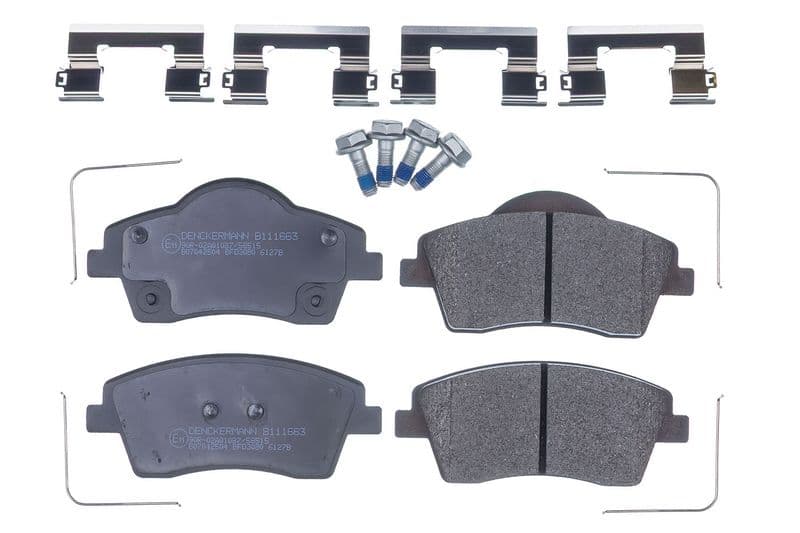 set placute frana,frana disc DENCKERMANN B111663