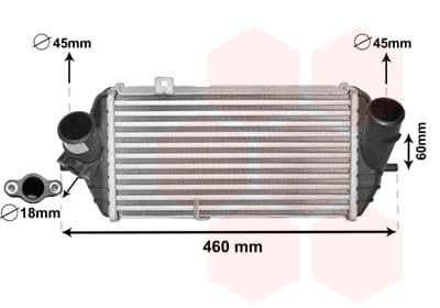 Intercooler, compresor VAN WEZEL 82004389