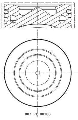 Piston MAHLE 007 PI 00106 002