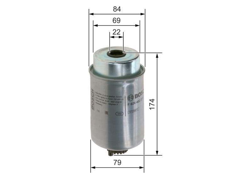 filtru combustibil BOSCH F 026 402 271
