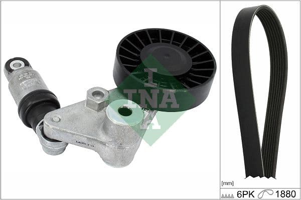 Set curea transmisie cu caneluri Schaeffler INA 529 0202 10