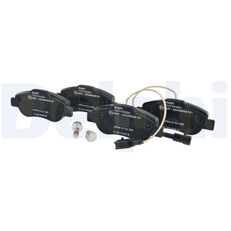 set placute frana,frana disc DELPHI LP3412