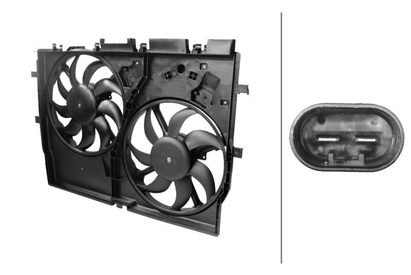 Ventilator, radiator HELLA 8EW 366 420-171