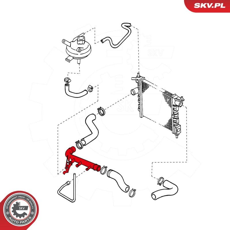 Furtun radiator ESEN SKV 24SKV283
