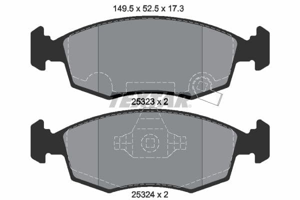 set placute frana,frana disc TEXTAR Q+ 2532301