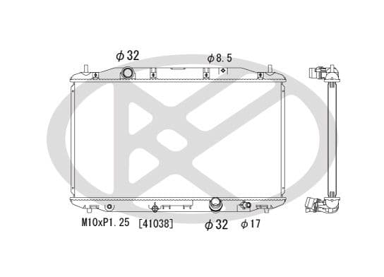 Radiator, racire motor KOYORAD PL082056