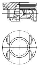 Piston KOLBENSCHMIDT 40199610