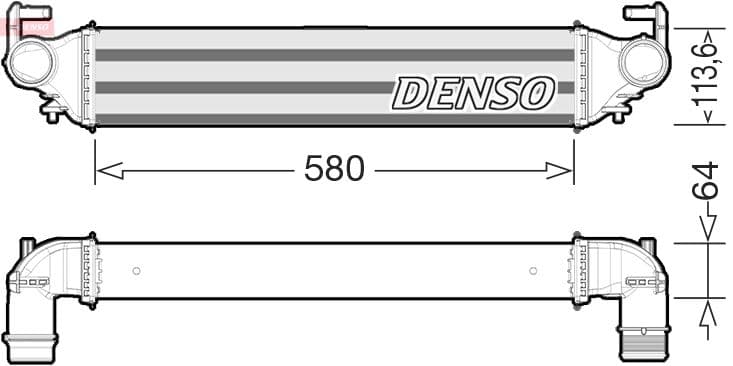 Intercooler, compresor DENSO DIT09117