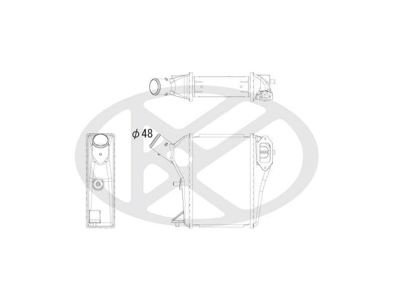 Intercooler, compresor KOYORAD IA080119