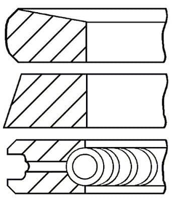 Set segmenti piston FAI AutoParts PR20-000