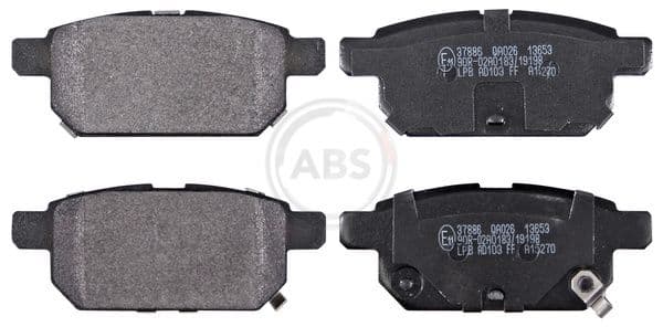 set placute frana,frana disc ABS 37886