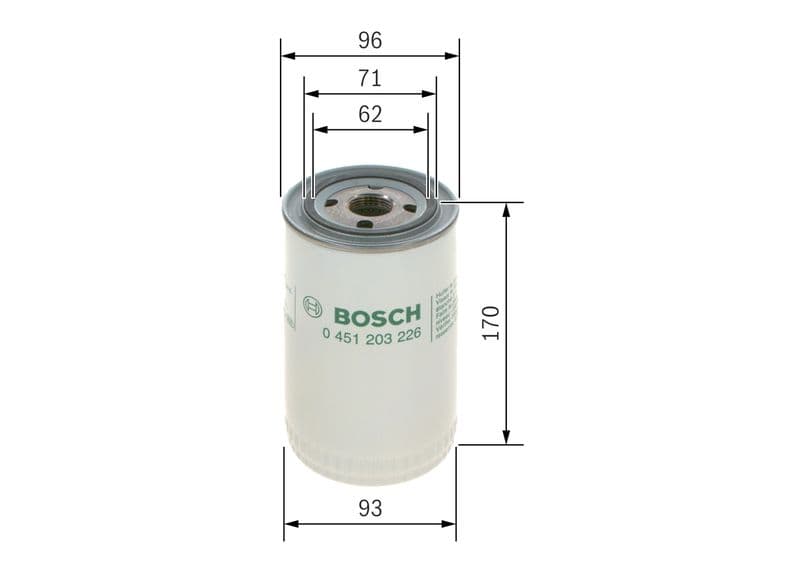 Filtru ulei BOSCH 0 451 203 226