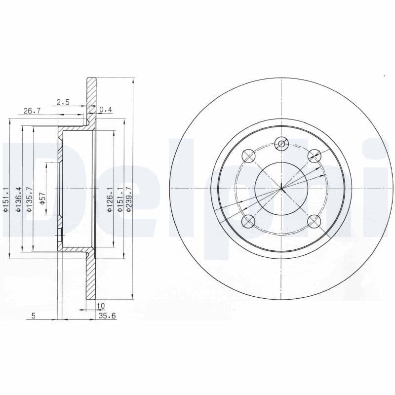 Disc frana DELPHI BG3771