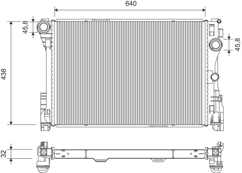 Radiator, racire motor VALEO 701371