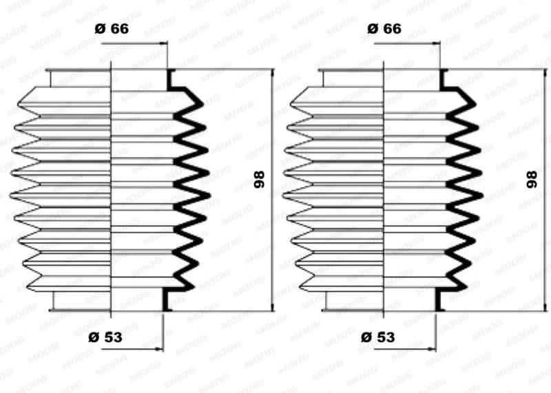 Ansamblu burduf, directie MOOG K150137