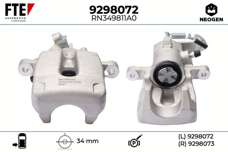 Etrier frana FTE NEOGEN 9298072
