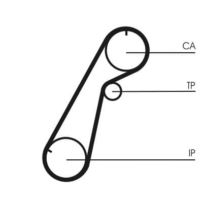 Curea de distributie CONTINENTAL CTAM CT1020