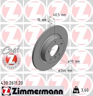 Disc frana ZIMMERMANN COAT Z 430.2611.20