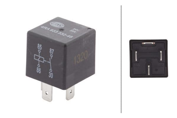Releu, curent alimentare HELLA 4RA 933 332-461