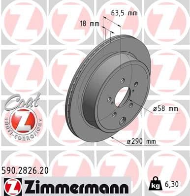 Disc frana ZIMMERMANN COAT Z 590.2826.20
