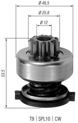 Pinion electromotor MAGNETI MARELLI 940113020226