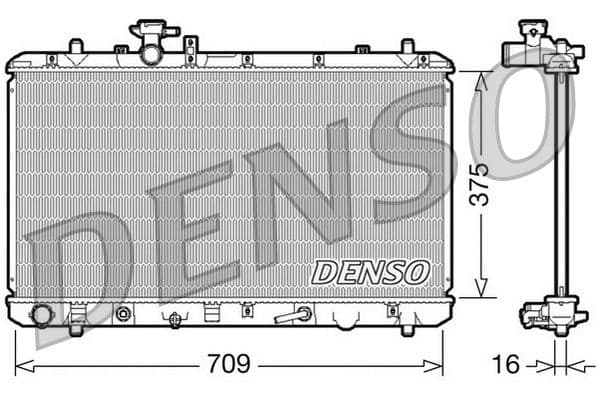 Radiator, racire motor DENSO DRM47024