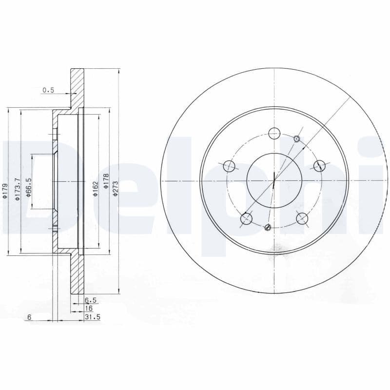Disc frana DELPHI BG3607