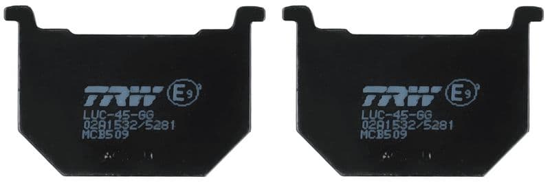 set placute frana,frana disc TRW Organic Allround MCB533