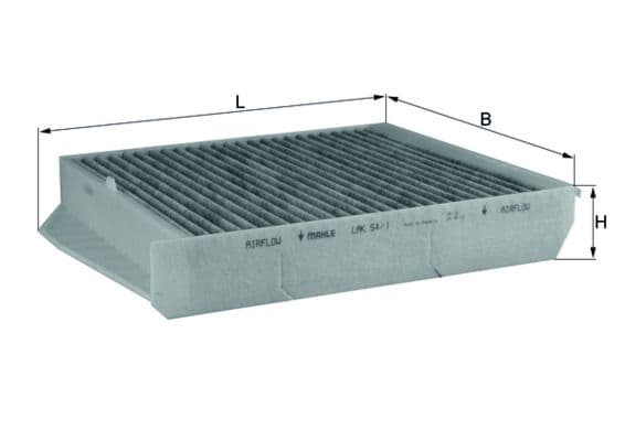Filtru, aer habitaclu MAHLE LAK 54/1