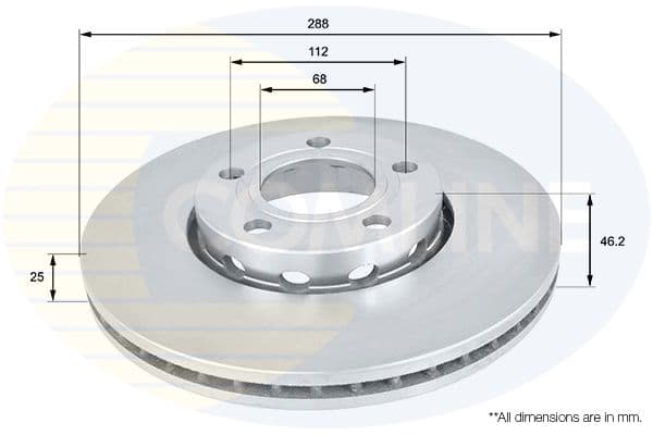 Disc frana COMLINE ADC1417V