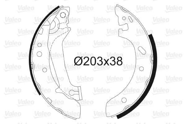 Set saboti frana VALEO 562632
