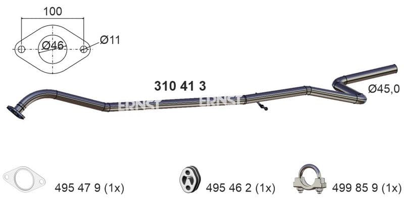 Racord evacuare ERNST 310413
