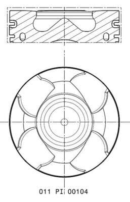 Piston MAHLE 011 PI 00104 000