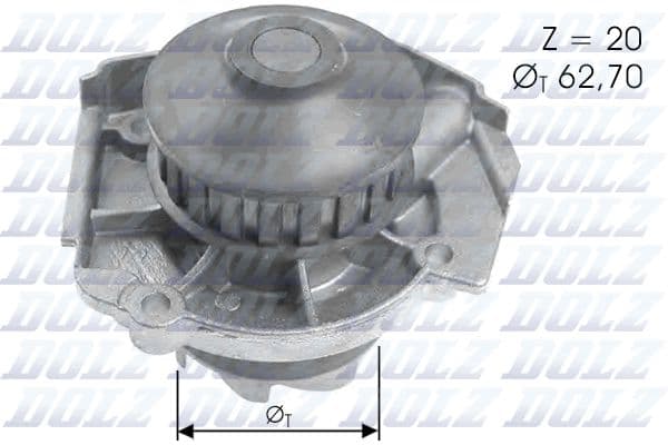 Pompă de apă, răcire motor DOLZ S361