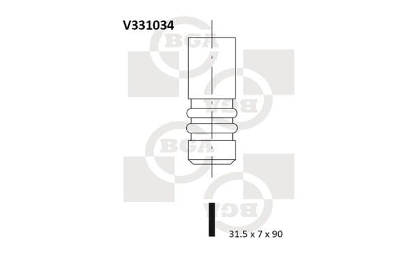 Supapa evacuare BGA V331034