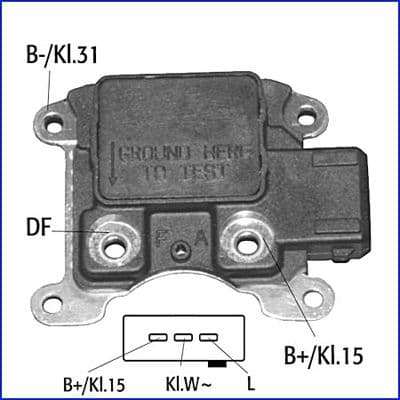 Regulator, alternator HÜCO 130040