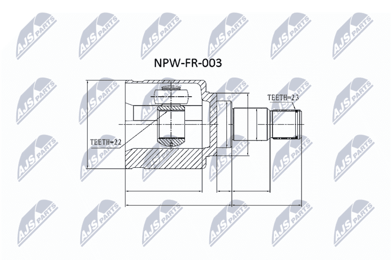 Set articulatie, planetara NTY NPW-FR-003