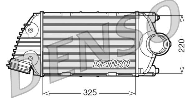 Intercooler, compresor DENSO DIT28016