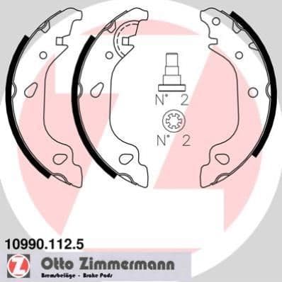 Set saboti frana ZIMMERMANN 10990.112.5