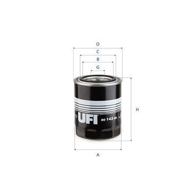 Filtru, sistem hidraulic primar UFI 80.143.00