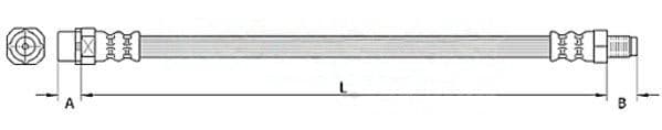 Furtun frana METZGER AUTOTEILE 4110942